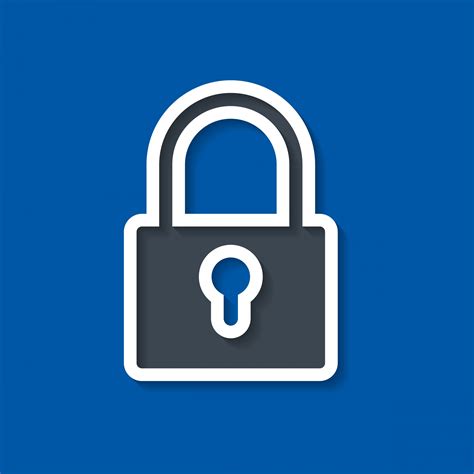 Padlock On Blue Background Free Stock Photo - Public Domain Pictures