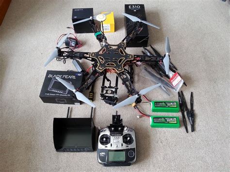 Upgraded Pro DJI FlameWheel F550 Pro Camera Drone With: Gopro GIMBAL NAZA V2 OSD + Futaba T14SG ...