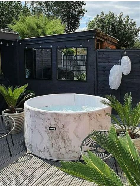 Hot Tub Garden Setup | Hot tub backyard, Inflatable hot tubs, Hot tub ...