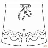 Shorts Coloring Pages sketch template