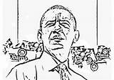 Coloring Page President Barack Obama  Free Printables Img 12710 sketch template