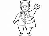 Mailman Coloring Pages sketch template