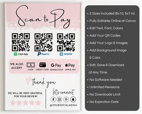 Qr Code Payment Template Web Choose From 2,486 Printable Design Templates, Like Qr Code Posters ...