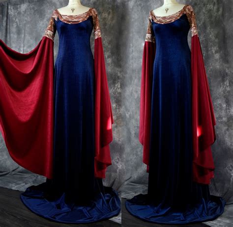 Arwen Undomiel Blood Red Gown - Lord of the RIngs cosplay elven costume by Moonmaiden Gothic ...