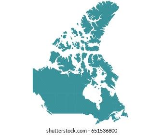 Vector Map Canada Stock Vector (Royalty Free) 445139638