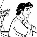 Prince Eric Little Mermaid Coloring Pages Sketch Page sketch template