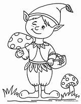 Elf Colorear Duendes Duende Moldes Tulamama Elfos Pintar Imprimir  sketch template