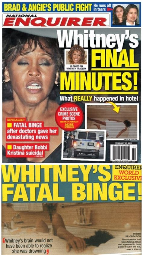 Whitney Houston Death Photo Published by the National Enquirer