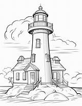 10 Free Coloring Page Of Lighthouses Printables – BUJO ART sketch template