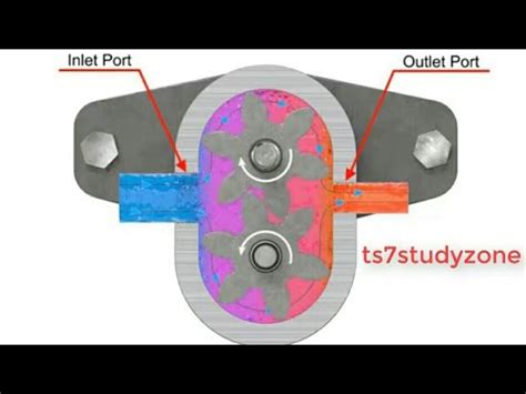 Hydraulic Gear Pump Animation