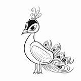 Coloring Cartoon Dancing Peacock Drawing Learn How To Draw A sketch template