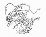 Mega Rayquaza Coloring Pages sketch template