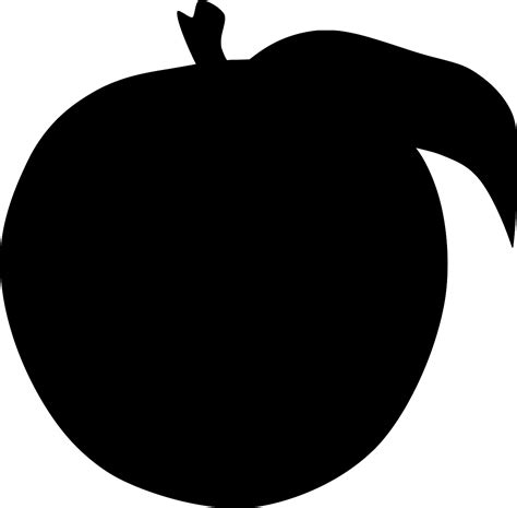 SVG > food edible peach fruit - Free SVG Image & Icon. | SVG Silh