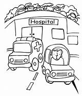 Hospital Coloring Sheet Pages sketch template