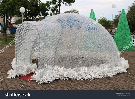 Christmas Decoration Plastic Igloo Made Recycled Stock Photo 1577163037 ...