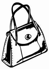 Handbag Coloring Page sketch template