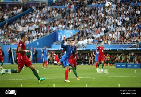 France's Antoine Griezmann makes an attempt on goal Stock Photo - Alamy