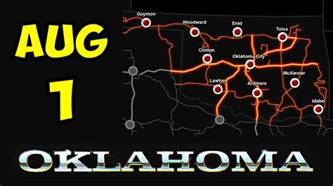 Oklahoma Release Date & Map REVEALED - August 1 | Upcoming American Truck Simulator Map DLC ...