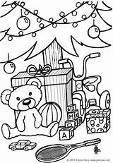 Coloring Pages Christmas Presents sketch template
