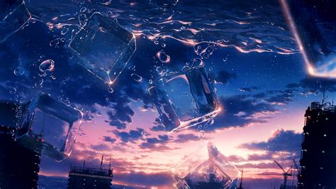 Ice Cubes [Original] (3840x2160) : r/Animewallpaper