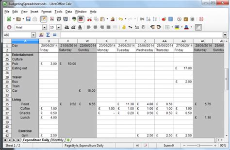 Keep track of your finances with this budget spreadsheet - deparkes