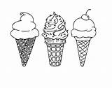 Tres Helados Para Colorear Imprimir E Dibujar –ColoringOnlyCom sketch template