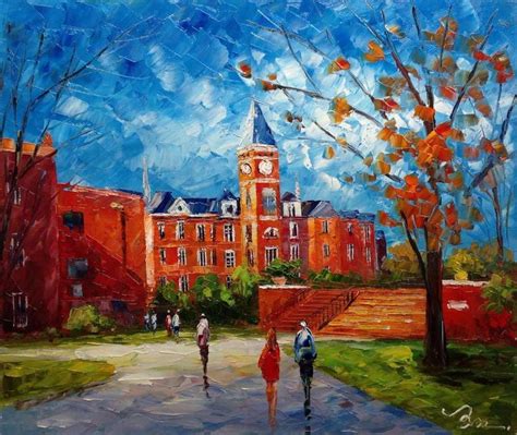 Fall Clemson Main Campus Tillman Hall in Campus Located in - Etsy