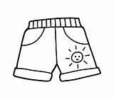 Shorts Coloring Page sketch template