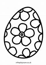 10 Easter Egg Coloring Pages For Kids  In The Playroom sketch template