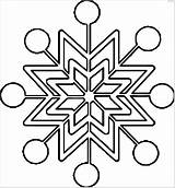 Printable Snowflake Coloring Pages sketch template