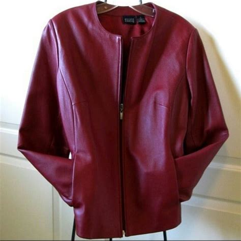 Dark Red Leather Jacket for Women - Top Quality Lamb Skin