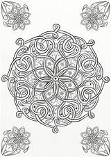 Celtic Knot Flower Design Coloring Page By LorraineKelly On DeviantArt sketch template