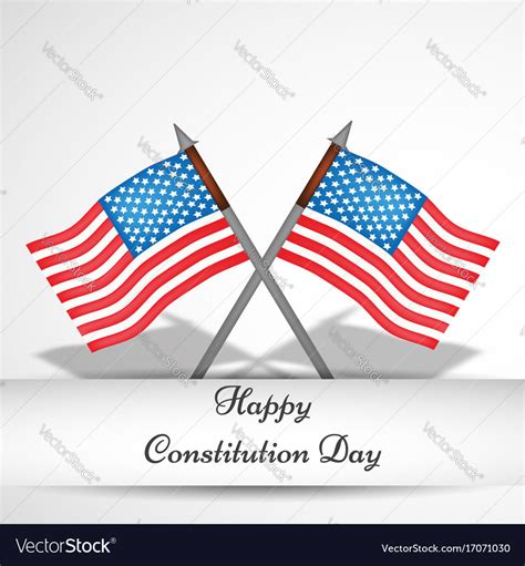 Usa constitution day Royalty Free Vector Image