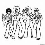 Colorful 70s Disco Dance Party Coloring Page 15321 12076 sketch template