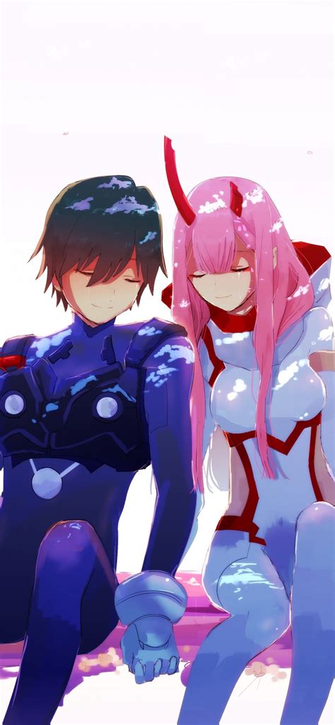 Download 1125x2436 wallpaper hiro and zero two, couple, anime, iphone x 1125x2436 hd image ...