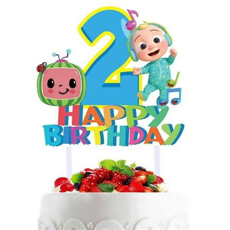 COCOMELON CAKE TOPPER Cocomelon Birthday Cake Decoration Image Card ...