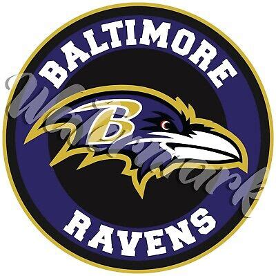 Baltimore Ravens Circle Logo Sticker / Vinyl Decal 10 sizes!! | eBay