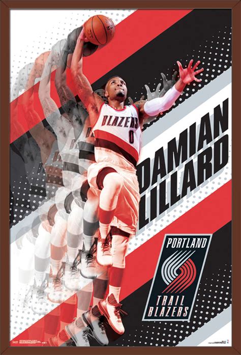 NBA Portland Trail Blazer - Damian Lillard Poster - Walmart.com ...