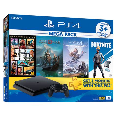 Sony PlayStation 4 Slim Mega Pack 2 1TB CUH 2218 - Console Bundle ...