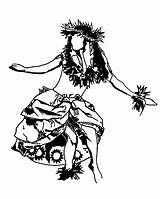 Hula Girl Coloring Page At GetColoringscom  Free Printable Colorings sketch template