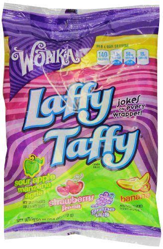 Wonka Laffy Taffy Assorted Flavors, 6-Ounce Bags (Pack of 12) | Sugar free hard candy, Laffy ...