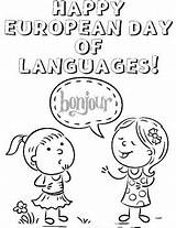 European Day Of Languages  September 26th Printable Coloring Pages sketch template