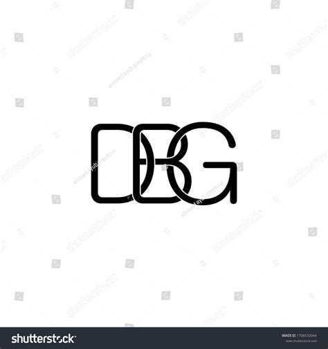 Dbg Letter Original Monogram Logo Design Stock Vector (Royalty Free ...