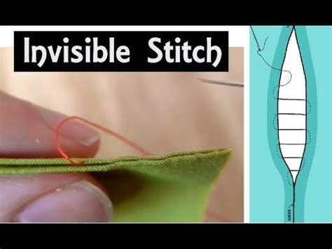 How to Sew: The Invisible Seam Stitch | Hand Sewing Tutorial for Beginners | Ladder/Slip Stitch ...