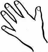 Hands Coloring Page sketch template
