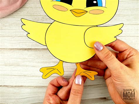 Free Cut and Paste Baby Chick Craft with Template