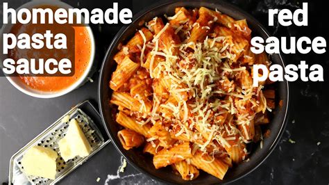 red sauce pasta recipe - indian way | how to make classic desi tomato ...