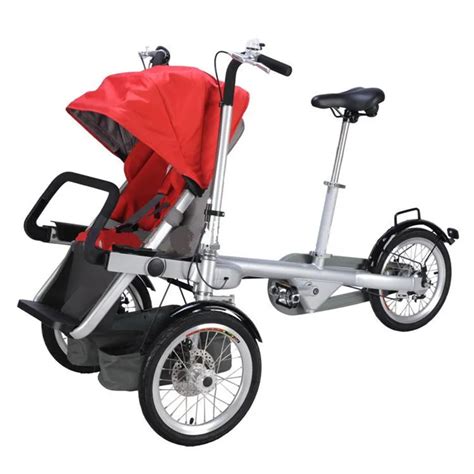 Brand Aluminum Alloy Mother Baby Stroller Bike Folding Three ...