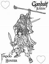 Frodo Coloring Page Pages sketch template