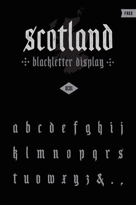 Introducing Scotland, from OPENCITYDESIGNCO., an old-school blackletter ...